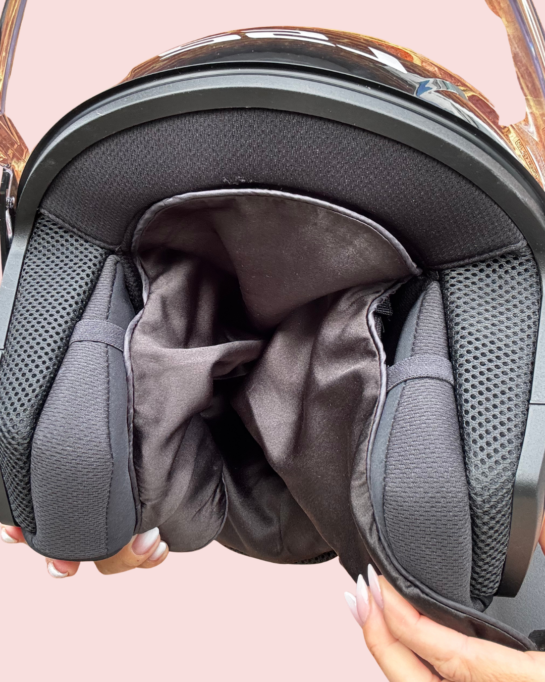 Slim fit silk helmet insert